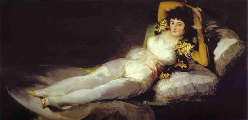 Francisco Jose de Goya The Clothed Maja oil painting image